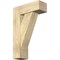Ekena Millwork Traditional Block Rough Sawn Bracket w/ Offset Brace, Douglas Fir, 8"W x 22"D x 34"H BKT0806X22X34TRA05RDF - alternate 1